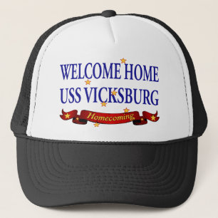 Casquette USS Vicksburg à la maison bienvenu