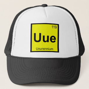 Casquette Uue - Symbole du tableau périodique de la chimie U