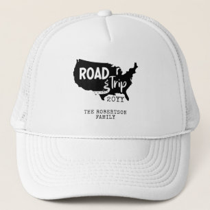 Casquette Vacances personnalisées   Family Road Trip USA Ca