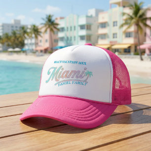 Casquette Vacances sur mesure pour famille à Miami