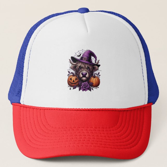 Casquette Vache d'Halloween de Witch Highland (Devant)