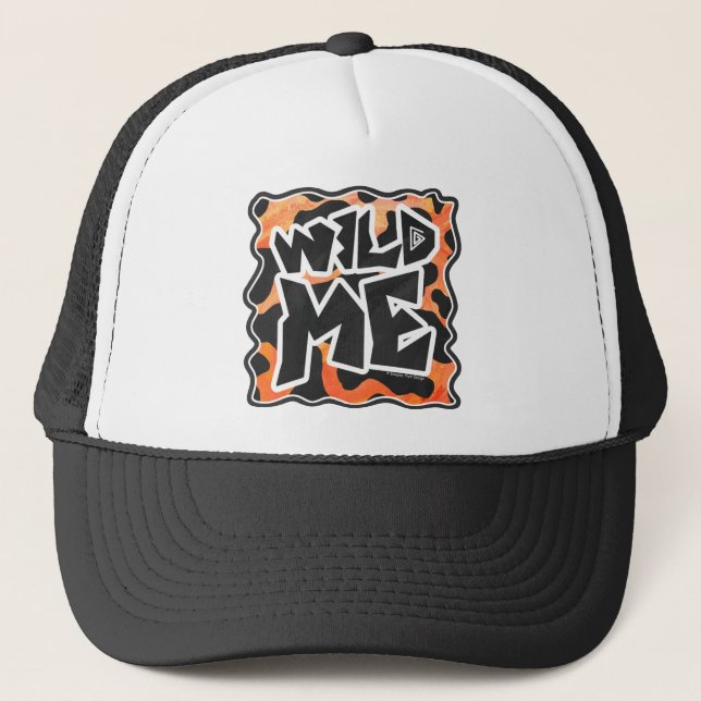 Casquette Vache Noir et Orange Wild Me (Devant)