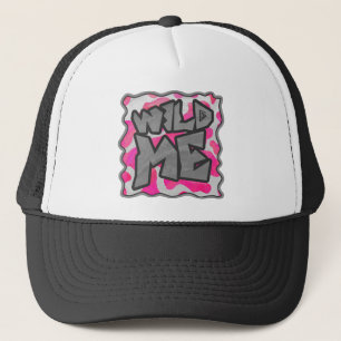 Casquette Vache rose et blanc chaud