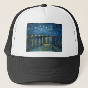 Casquette Van Gogh :Nuit étoilée sur le Rhône