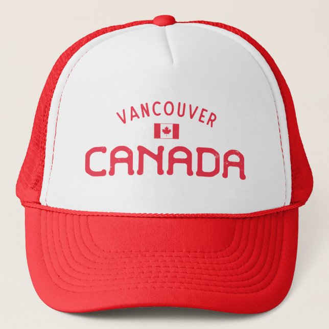 Casquette Vancouver Canada en détresse (Devant)