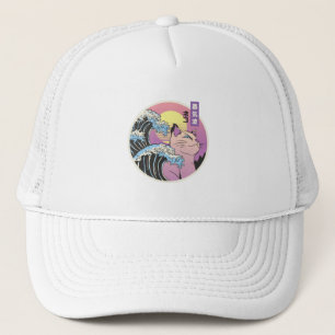 Casquette Vaporwave Cat - Conception esthétique