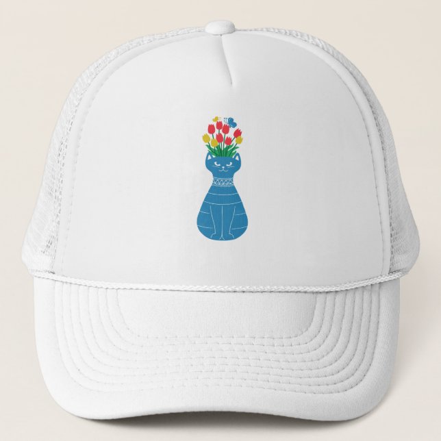 Casquette Vase de chat (Devant)