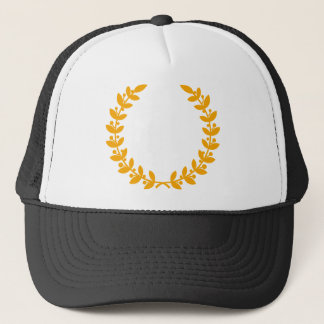 Casquette vecteur de couronne de laurier or