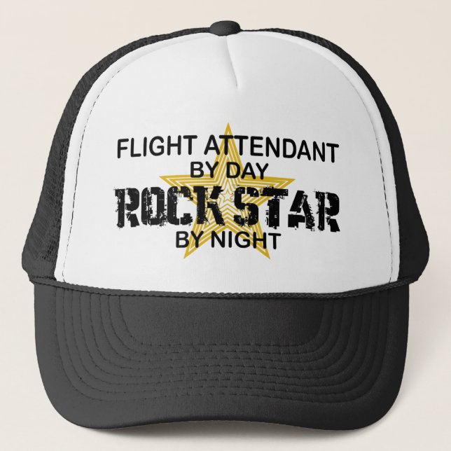 Casquette Vedette du rock de steward (hôtesse de l'air) (Devant)