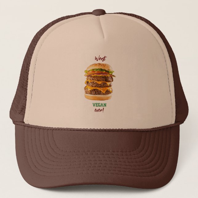 Casquette Végétal le plus mauvais - Vegan-Anti vegan-Bad veg (Devant)
