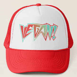 Casquette Végétalien rouge et bleu de balancier des années
