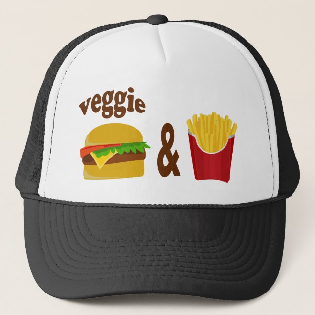 Casquette Veggie Burger et Fries (Devant)