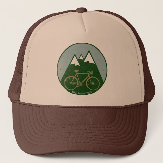 Casquette Vélo à Montagnes (Devant)