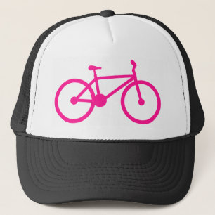 Casquette Vélo rose chaud; vélo