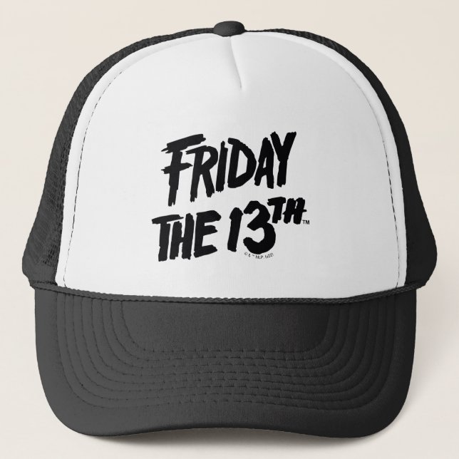 Casquette Vendredi 13 | Logo empilé peint (Devant)