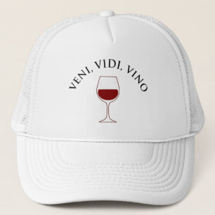 Casquette Veni, Vidi, Vino Funny Vine Lover Latin Phrase