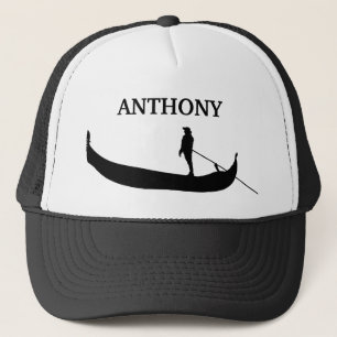 Casquette Venice Gondola Silhouette Noir et Blanc