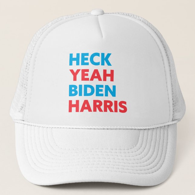 Casquette Vérifier les couleurs personnalisées de Biden Harr (Devant)