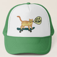 Vérifier Meowt Punny Skateboard Tabby Cat