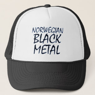 Casquette Véritable métal noir norvégien