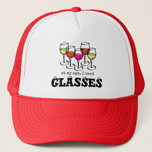 Casquette Verre De Vin De Cartographie À Mon Âge, J'Ai Besoi (Devant)
