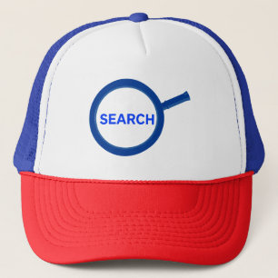 Casquette Verre grossissant de recherche bleu
