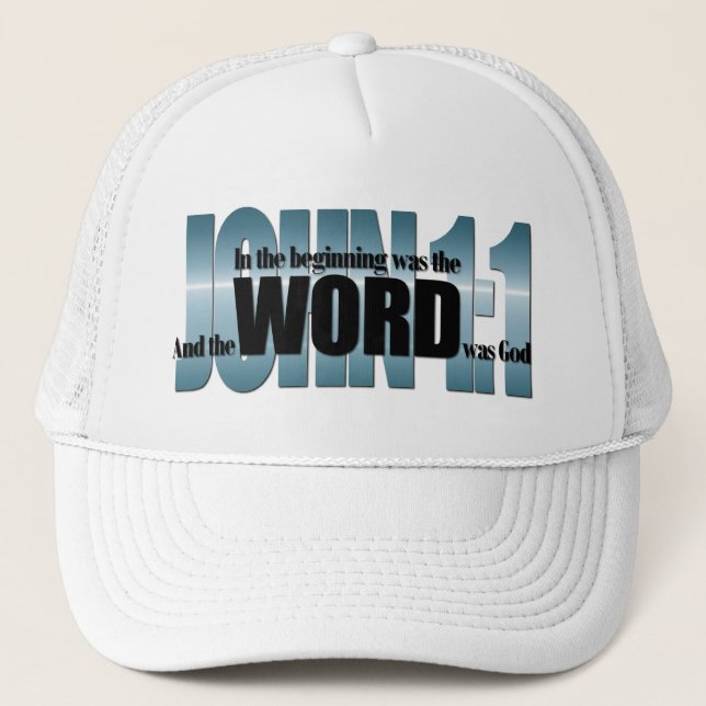 Casquette Vers de bible : 1:1 de John (Devant)