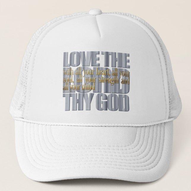 Casquette Verset biblique : Luc 10:27 (Devant)