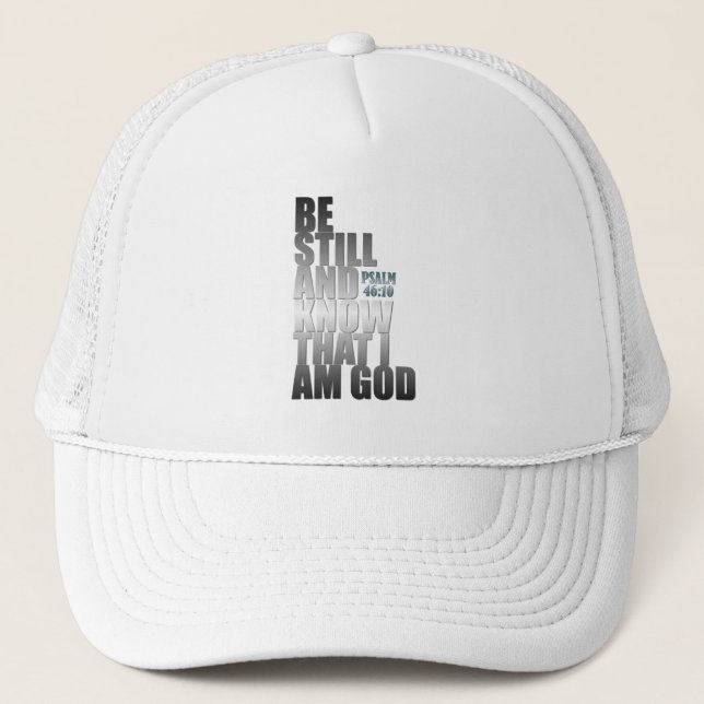 Casquette Verset biblique : SOYEZ TOUJOURS ET SAVEZ QUE JE S (Devant)