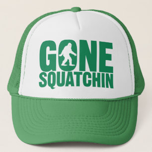 Casquette vert allé de lettres de Squatchin