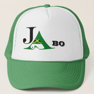 Casquette vert de camionneur de la Jamaïque JA BO