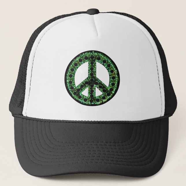 casquette vert de paix (Devant)