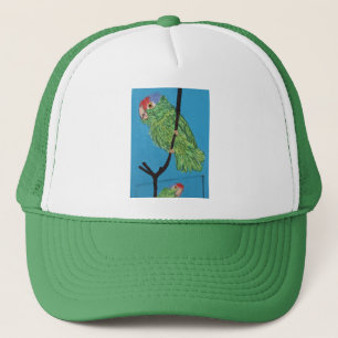 casquette vert de perroquet