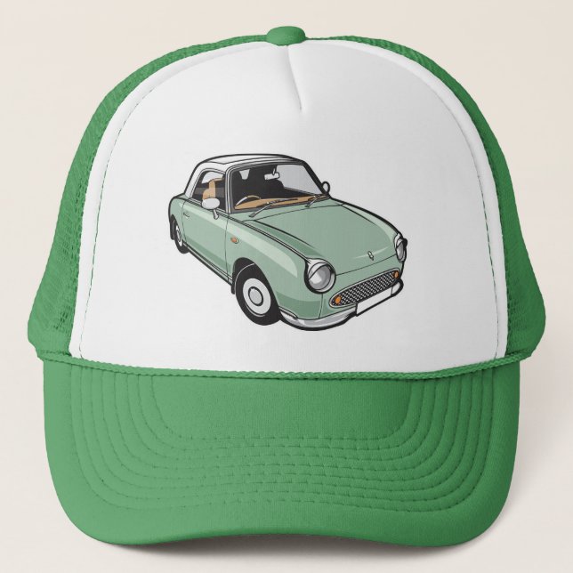Casquette Vert vert de Nissan Figaro (Devant)