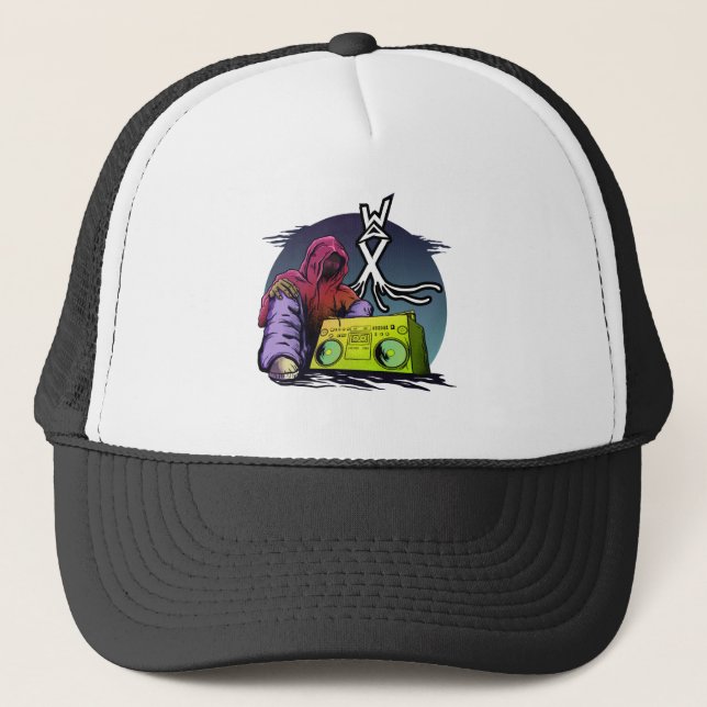 Casquette Vêtements de cire vieux hip hop de baseball casque (Devant)