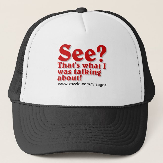 Casquette Vêtements de devis amusants (Devant)