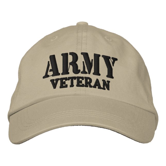 Casquette vétéran de l'armée (Devant)
