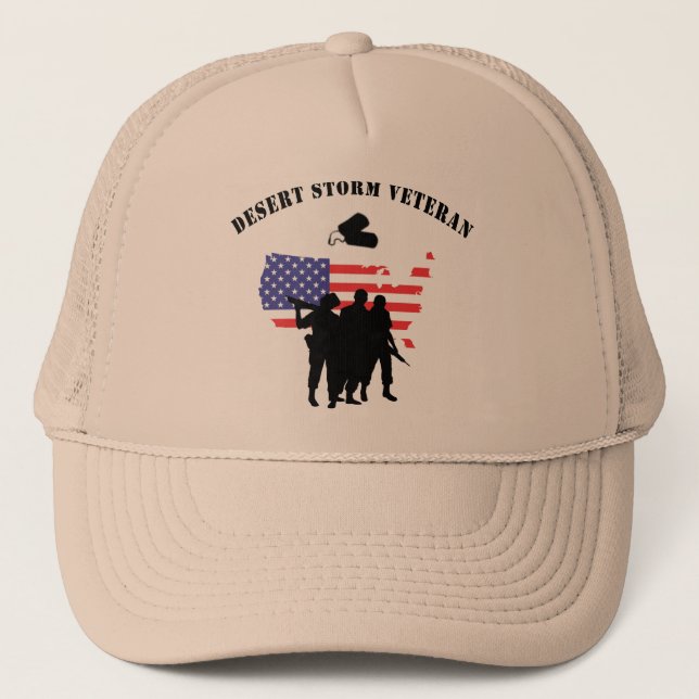 Casquette Vétéran de tempête du désert (Devant)