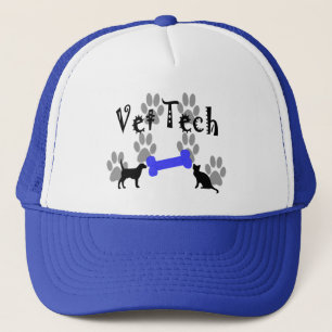 Casquette Vétérinaire TECH avec l'os de chien