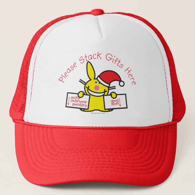 Casquette Veuillez empiler les cadeaux ici (Devant)