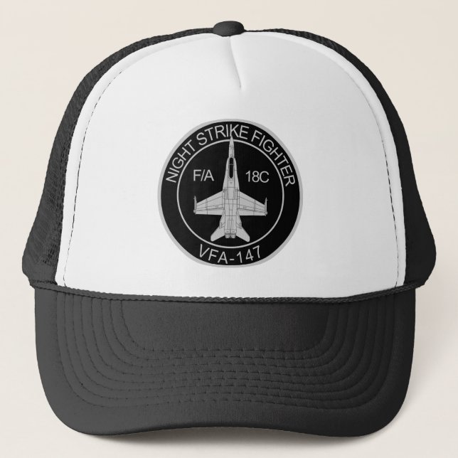 Casquette VFA - 147 Night Strike Fighter - F/A 18C (Devant)