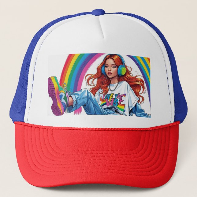 Casquette Vibe Girl (Devant)