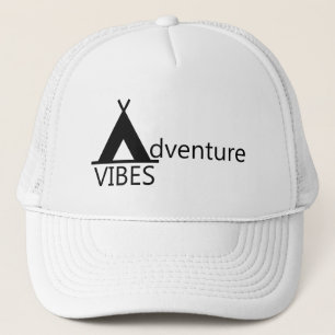 Casquette Vibes Aventure Camping Tente Logo Typographie