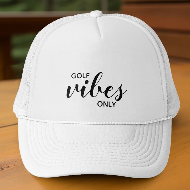 Casquette Vibes de golf Noir de Golfeur sportif Seulement Ci (Créateur téléchargé)