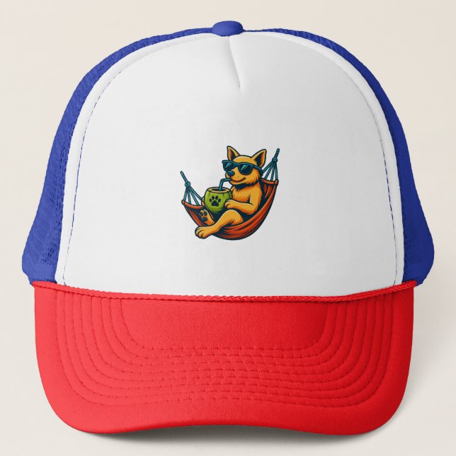 Casquette Vibes Tropical Pup (Devant)