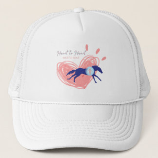 Casquette Vibrations de guérison de cœur de cheval à cœur