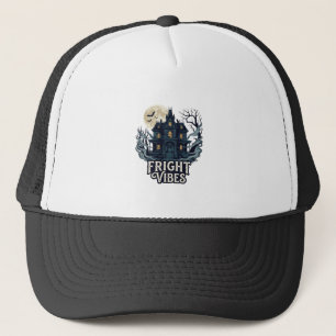 Casquette Vibrations d'effroi Maison hantée Halloween pleine