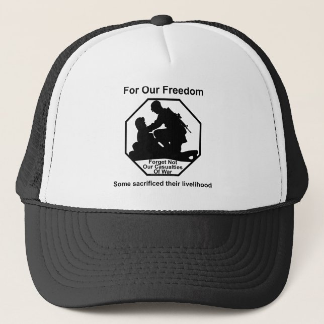 Casquette Victimes de la guerre. (Devant)