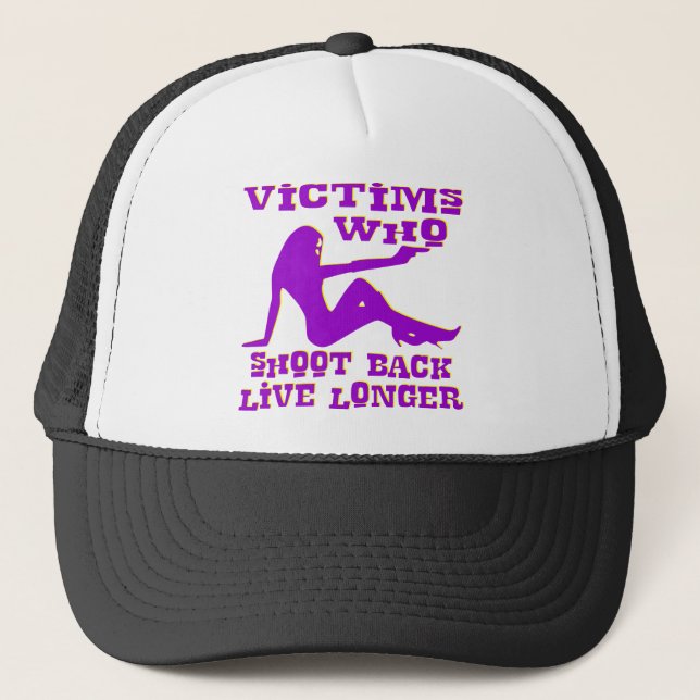 Casquette Victimes Qui Tirent De Retour Vivent Plus Longtemp (Devant)
