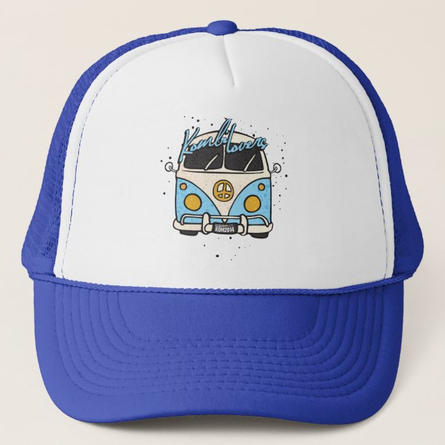 Casquette vieille voiture - bleu (Devant)